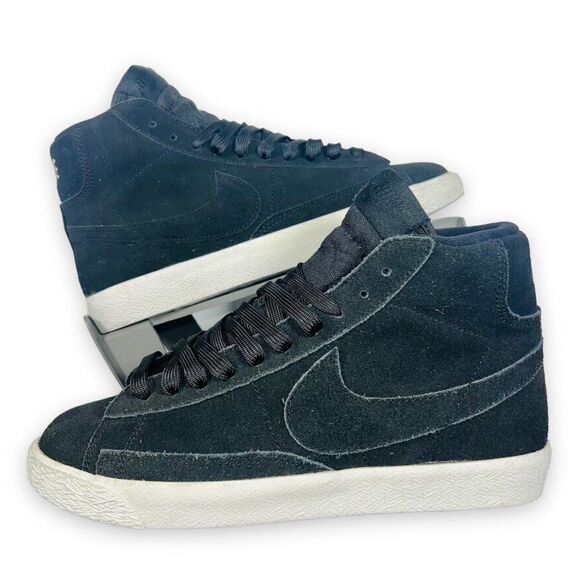Nike Blazer Mid Premium GS 'Black Summit White' 895850-003 Youth 6 Women's 7.5 - Picture 1 of 11